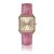 Lederen horloge voor vrouwen Amelia Parker Gold Plaza Pink