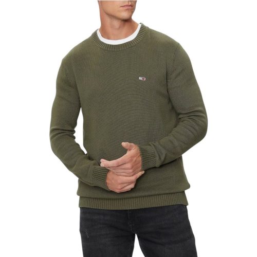 Tommy Hilfiger Slim fit gebreide pullover met logobadge