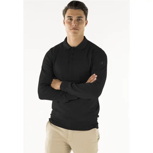 PRESLY & SUN Heren polo brad black