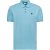 No Excess Polo korte mouw pique garment dyed aqua