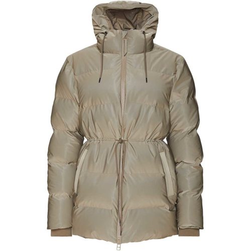 Rains 1537 puffer w jacket velvet taupe