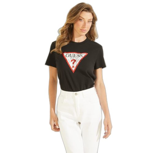 Dames-T-shirt Guess Classic Fit Logo