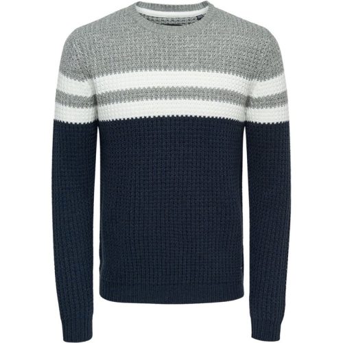 Jack & Jones Jcomace knit crew neck smu dessin