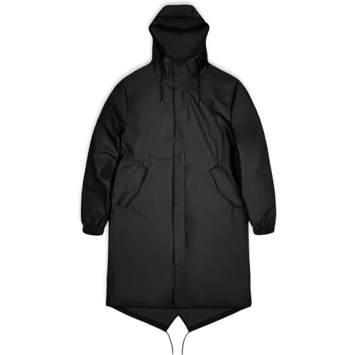 Rains 18140 fishtail parka black