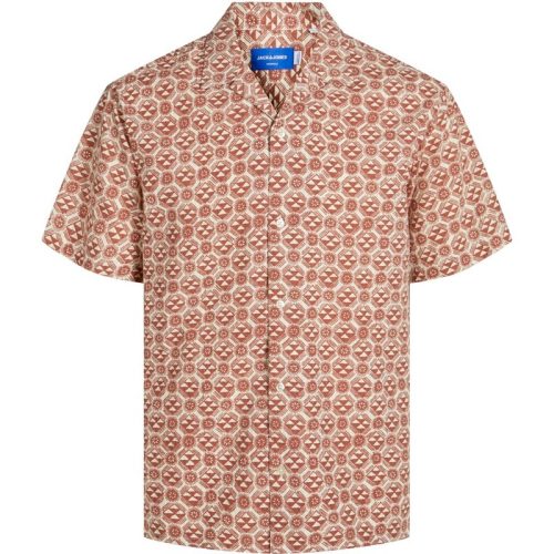 Jack & Jones Jorluke seersucker resort shirt ss dessin