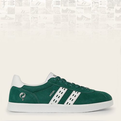 Q1905 Sneaker medal classic hardgroen/wit