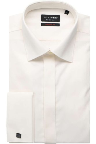 Jupiter Modern Fit Gala shirt beige, Effen