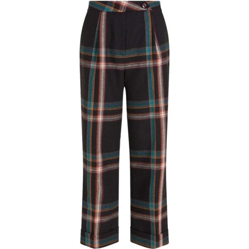 King Louie Celia pants sera check black