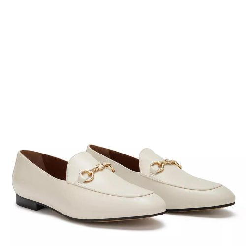 Isabel Bernard Loafers – Vendôme Fleur calfskin leather loafers in beige