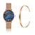 Dameshorloge en armband Amelia Parker Petite Blue