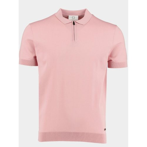 Born with Appetite Polo korte mouw rood dan polo zip stretch knit 23108da31/737 blush