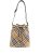 Burberry Bucket bags – Beige/Multicolour Cotton Bucket Bag in roze