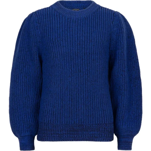 Indian Blue Meiden gebreiden sweater heavy