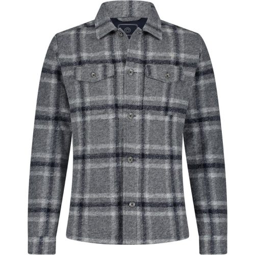 Blue Industry Ruitmotief wolmenging overshirt