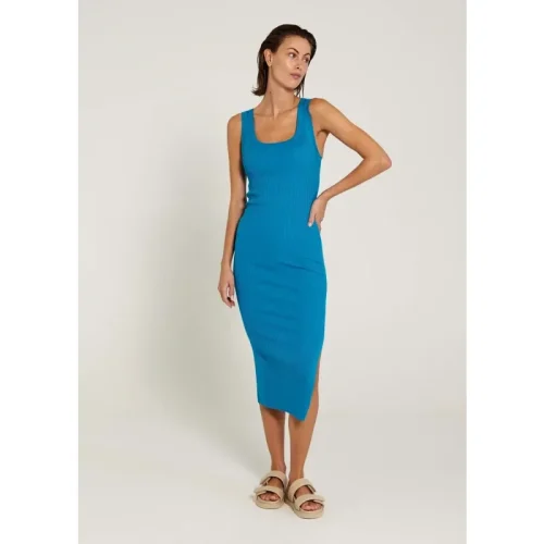 Norr Sherry tank dress ibiza blue –