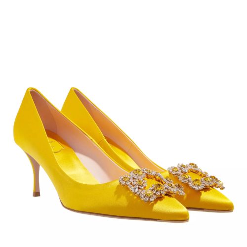 Roger Vivier Pumps & high heels – Pumps With Flower Buckle Satin in geel