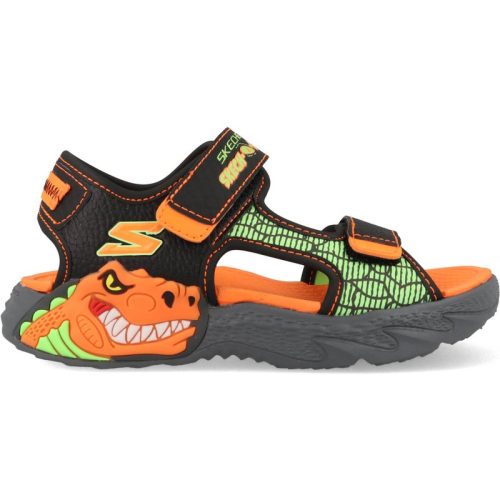 Skechers Sandalen creature splash 400614l/bkor / oranje