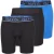 Phil & Co Boxershorts heren met lange pijpen boxer briefs 3-pack / blauw