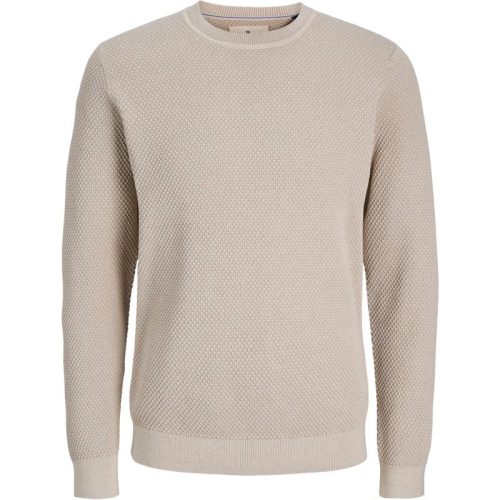 Jack & Jones jprblunoah knit crew neck bf ln 12265328 feather gray