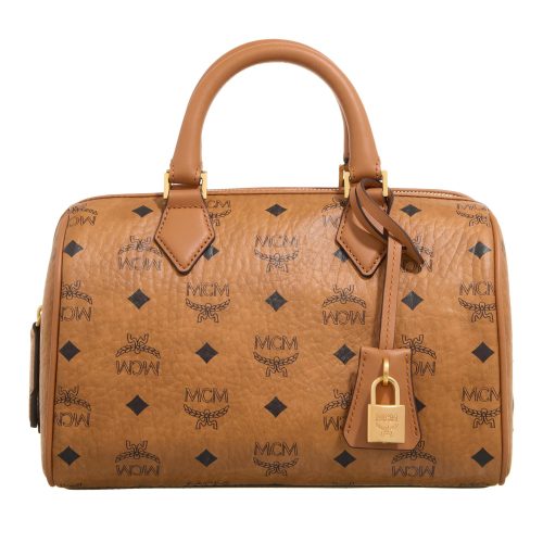 MCM Bowlingtassen – Ella Visetos Boston Small in cognac