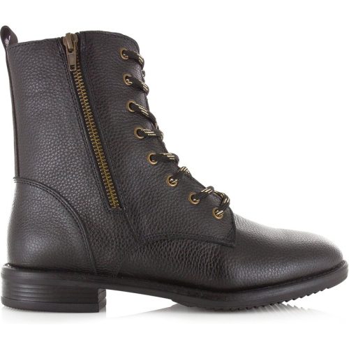 Shoecolate Leren veterboot met rits veterboots dames