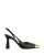 Maria Luca Pumps & high heels – Eleonora Metal Toe Cap Sling Back in zwart