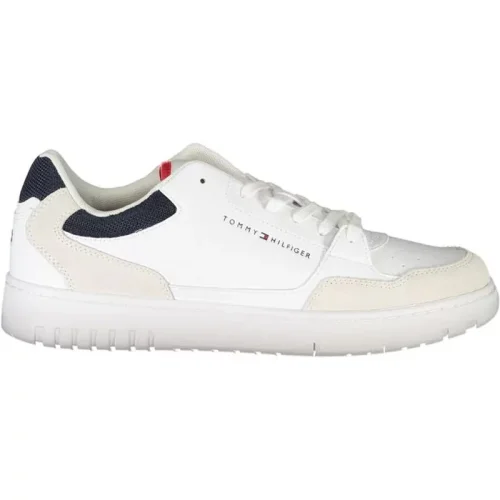 Tommy Hilfiger Elegante te sneakers met contrastdetail