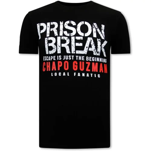 Local Fanatic Chapo guzman prison break t-shirt