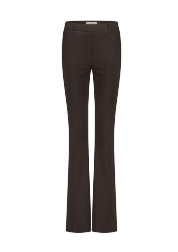 Studio Anneloes Flair Long Bonded Trousers 12079 Flared 8700 Espresso