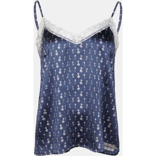 Mucho Gusto Slip top blauw met sleutelprint