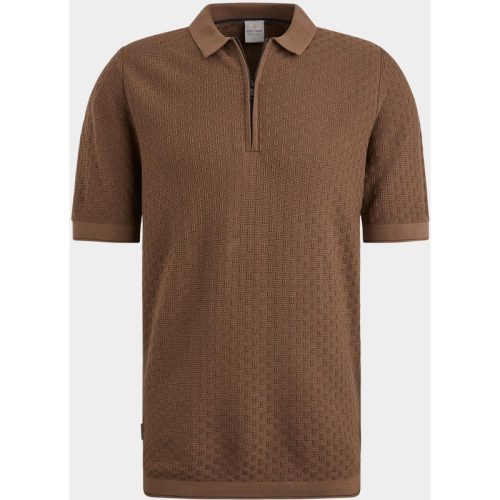 Cast Iron Polo korte mouw Bruin Short sleeve polo cotton moda CPSS2408824/8063