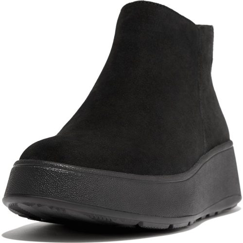 FitFlop F-mode suede flatform zip ankle boots