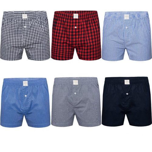 MG-1 Wijde boxershorts heren 6-pack multipack d900 geweven katoen