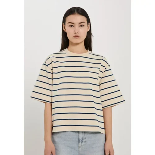 Norr Giva tee stripe –