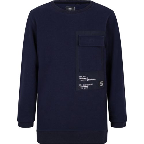 Indian Blue Indian blue jongens sweater contrast pkt blue