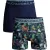 Muchachomalo Heren 2-pack boxershorts print/effen