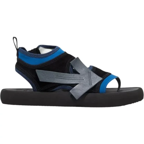 Off White Chic neoprene en suede sandalen