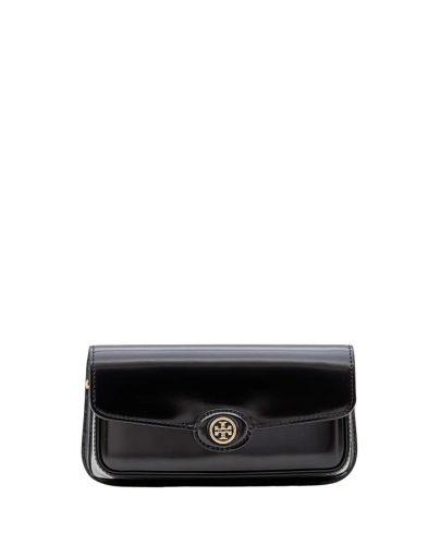 Tory Burch Shoppers – Leather Shoulder Bag in zwart