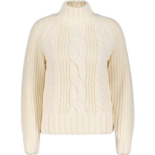 Red Button Sweater srb4370 turtle cable cream