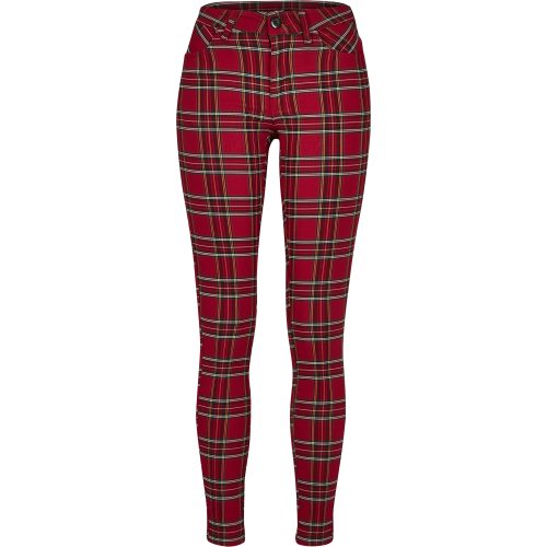 Broek vrouw Urban Classic skinny tartan