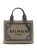 Balmain Totes & shoppers – Small B-Army Logo Tote Bag in grijs