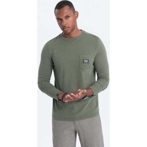 Ombre Longsleeve heren olijf groen san marino