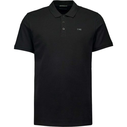 No Excess Polo korte mouw stretch black