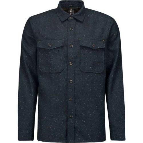 No Excess Overshirt button closure melange night