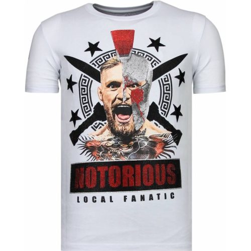 Local Fanatic Conor notorious warrior rhinestone t-shirt