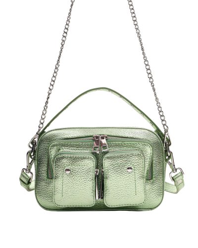 Nunoo Helena Metallic Light Green-Schoudertas