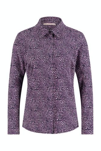 Studio Anneloes Poppy Spot Blind Shirt 09791 Blouse 1169 Off White/dark Blue