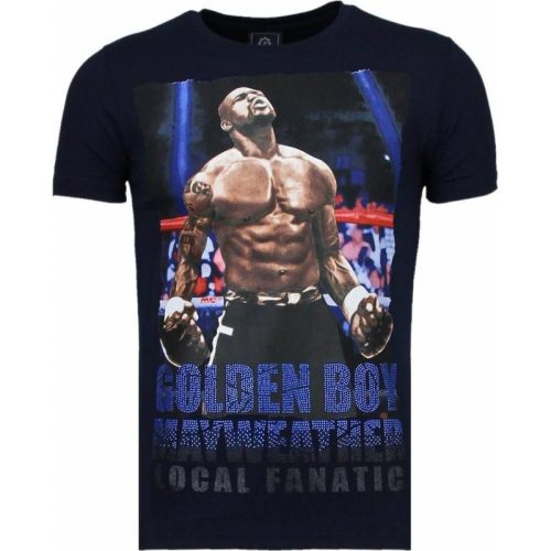 Local Fanatic Golden boy mayweather rhinestone t-shirt