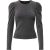 Only Onlrich l/s glitter puff top jrs black/silver glit