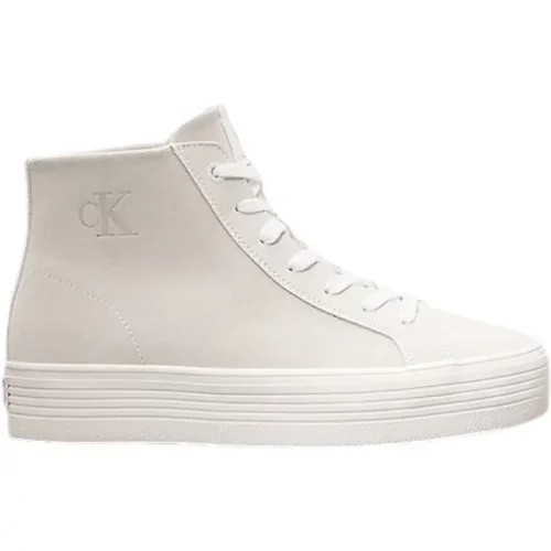 Calvin Klein High top suède plateau sneakers